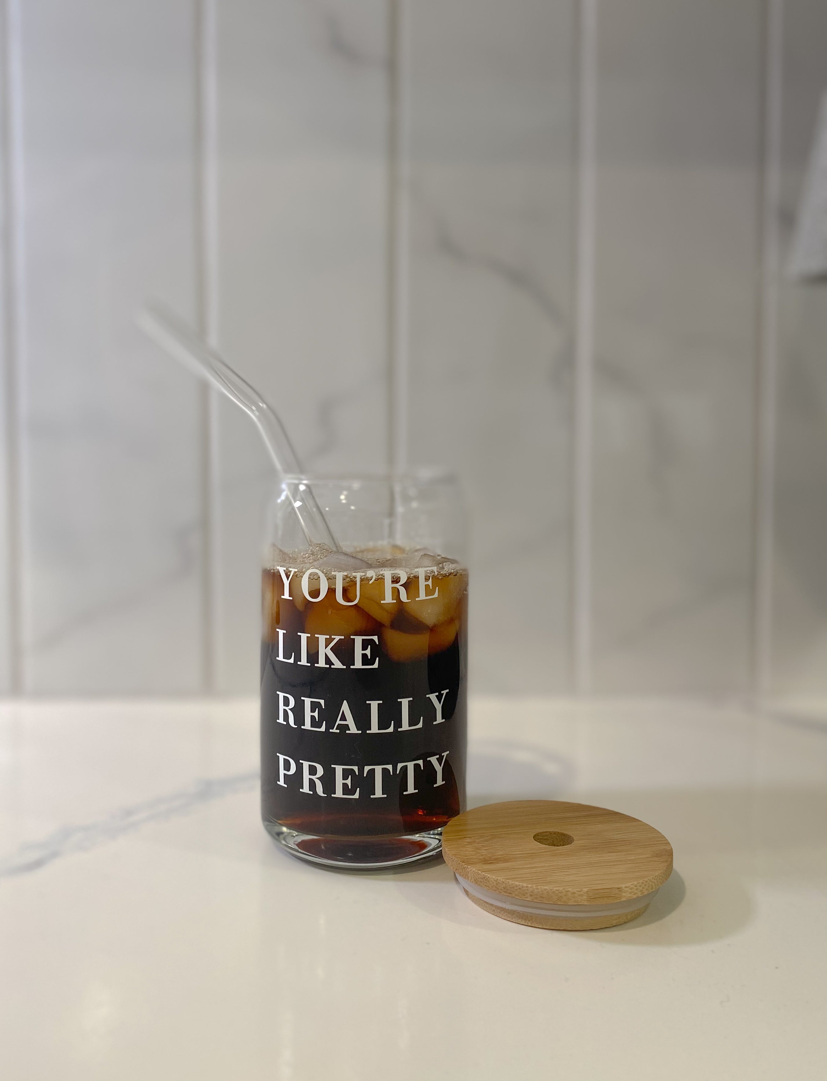 You're Like Really Pretty Clear Glass Mug