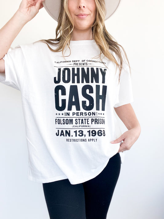 Johnny Cash Playbill Graphic T-Shirt