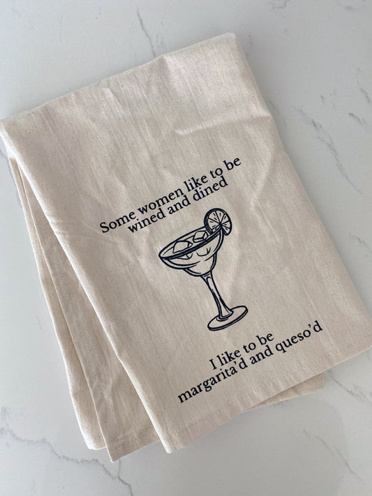 Margarita and Queso Tea Towel