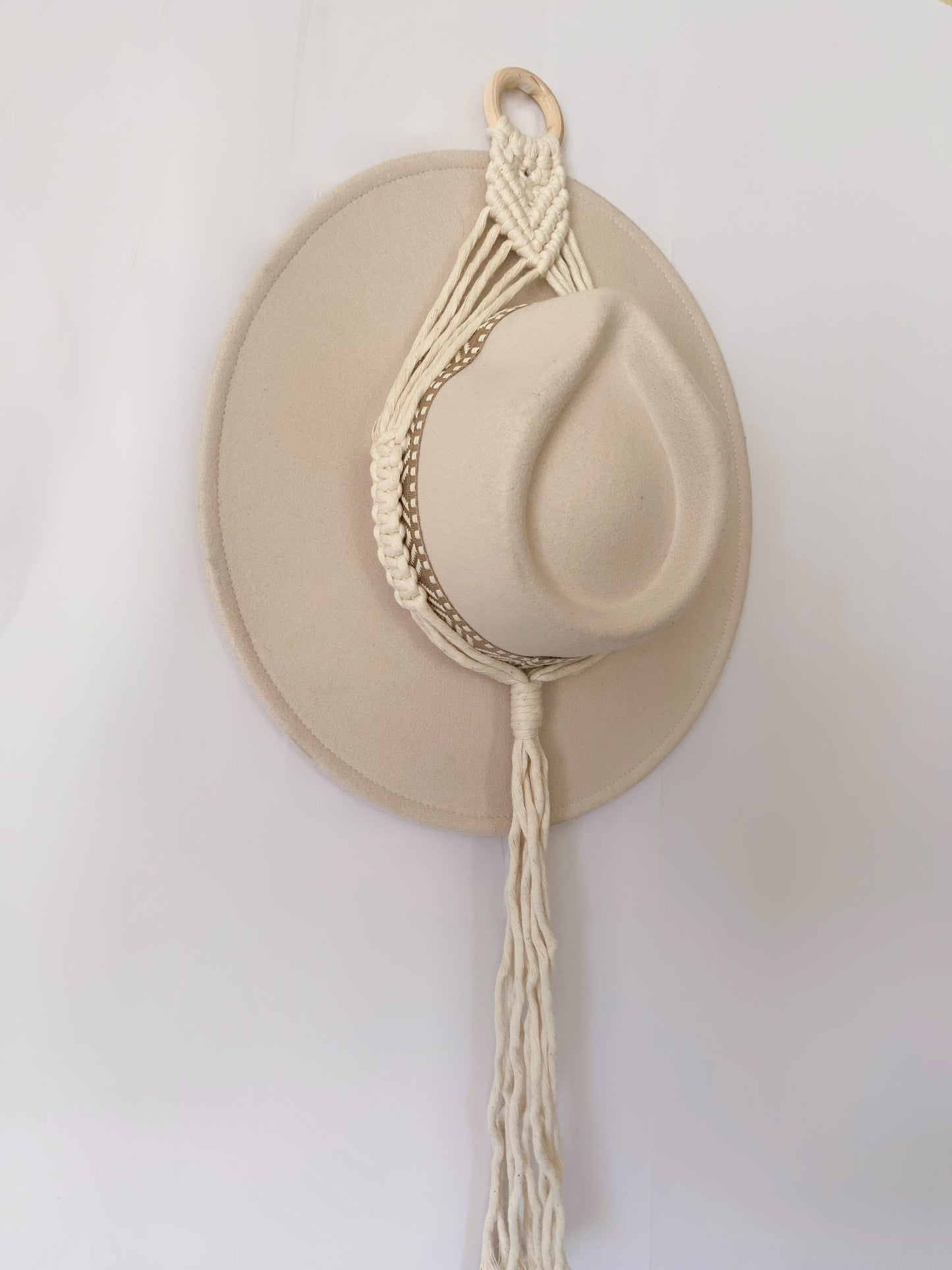 Single Macrame Hat Hanger