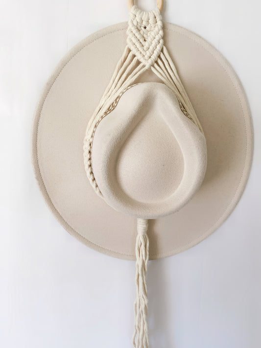 Single Macrame Hat Hanger