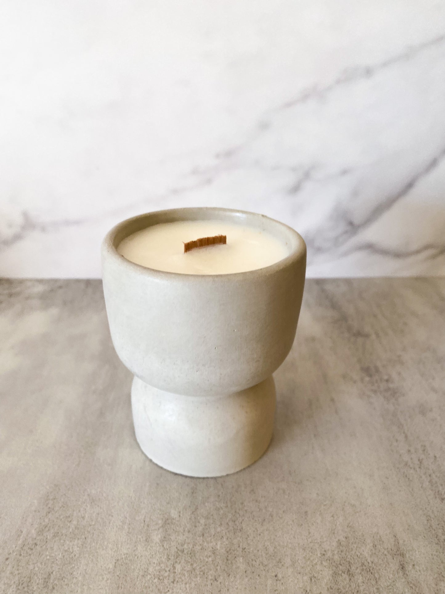 Pedestal Candle Vessel Concrete