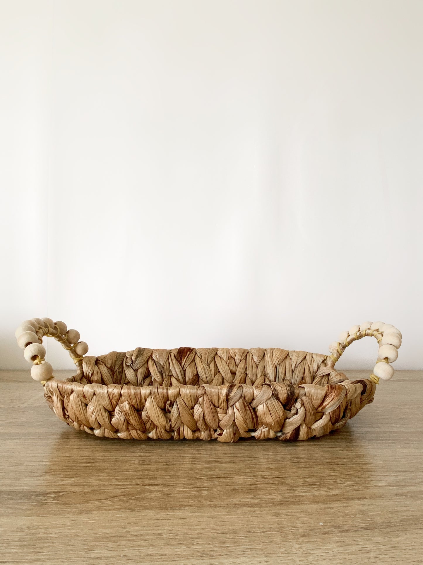 Beaded Seagrass Basket