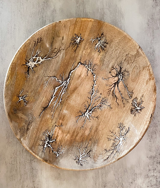 Wood Crackle Tray