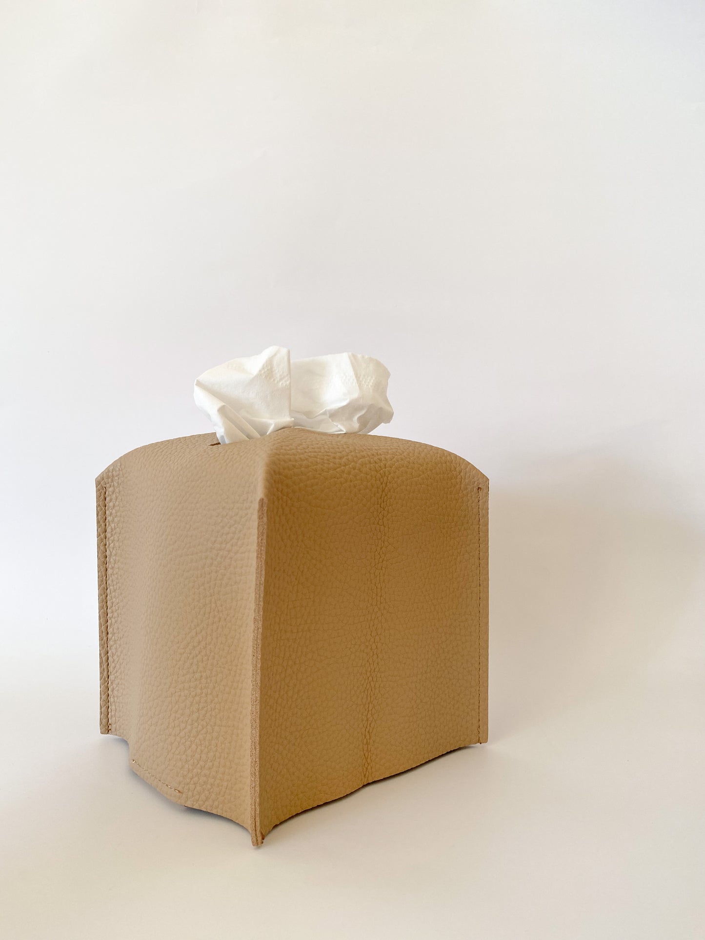 Vegan Leather Tissue Box Cover