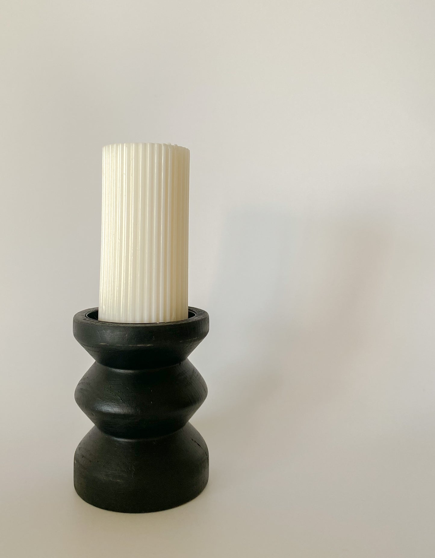 Blackwood Pillar Candle Holder