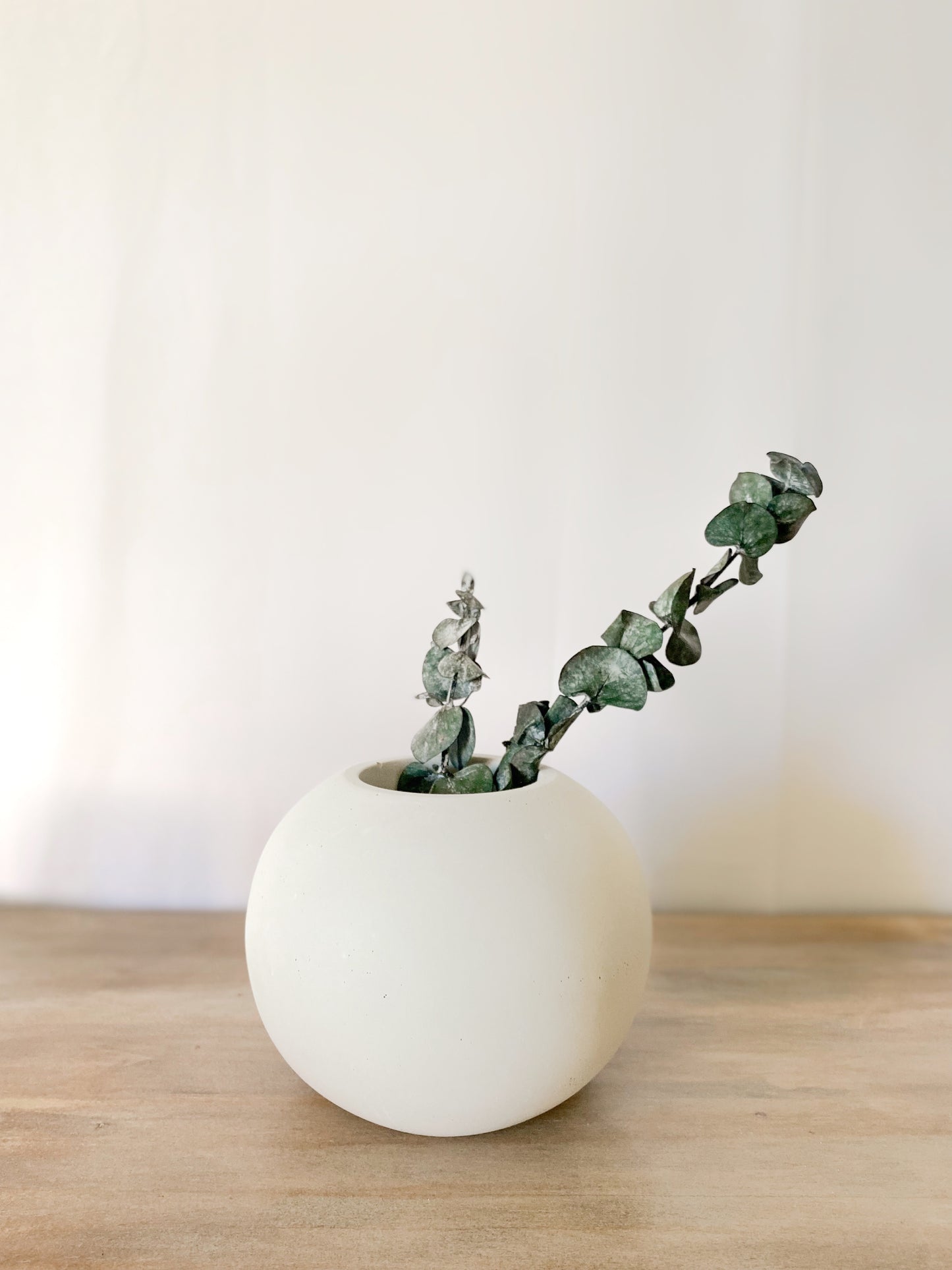 Round Concrete Bud Vase