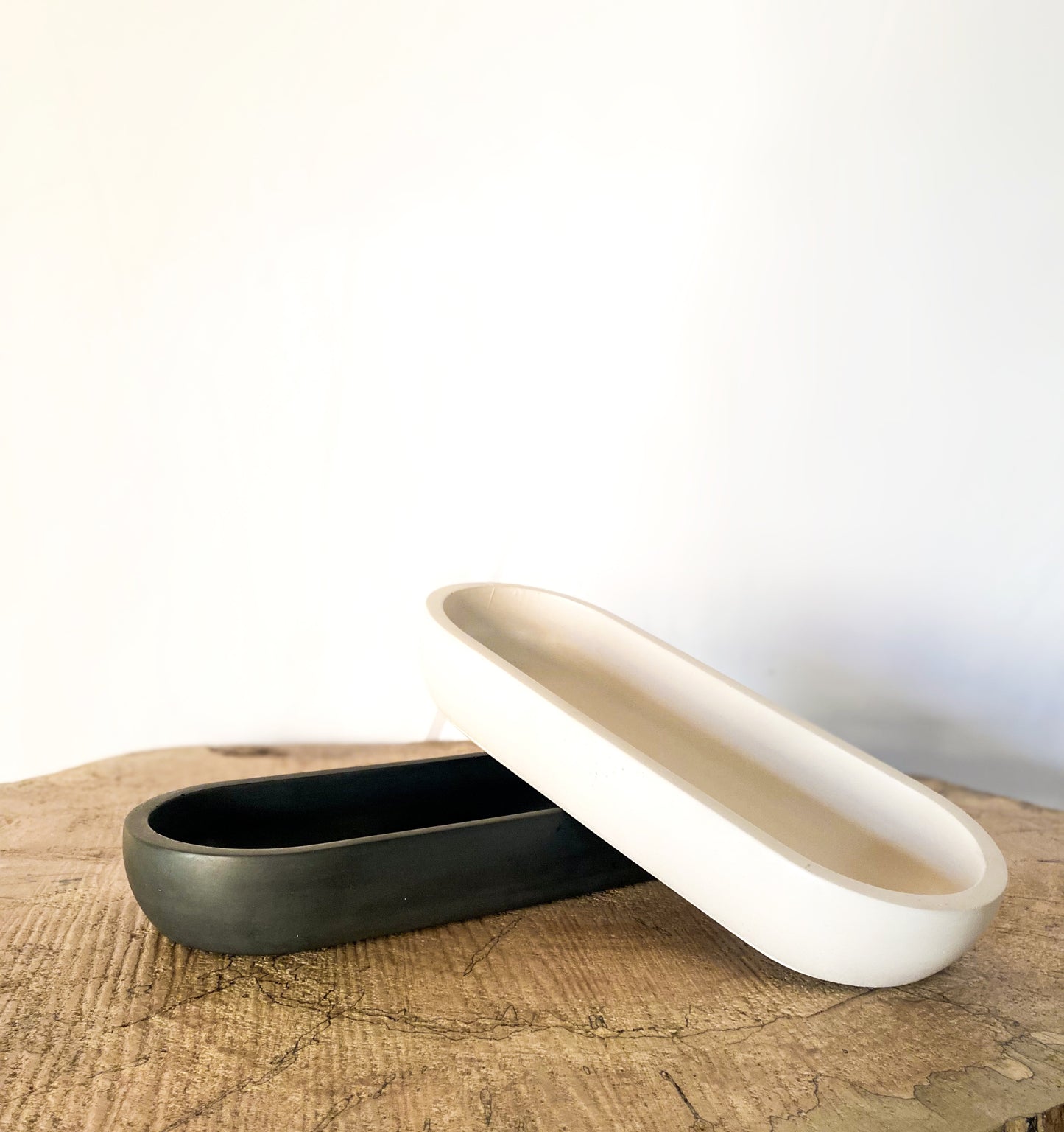 Oval Concrete Dish